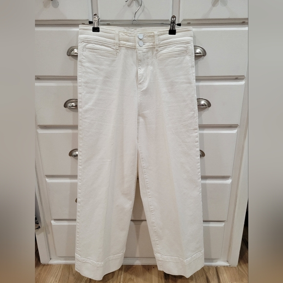 Ann Taylor Cropped Wide Leg Jeans - Picture 3 of 8